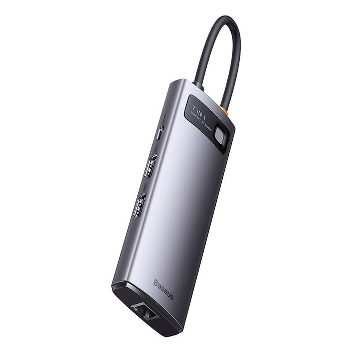 Хъб 7в1 Baseus Metal Gleam Series USB - C към 3x USB