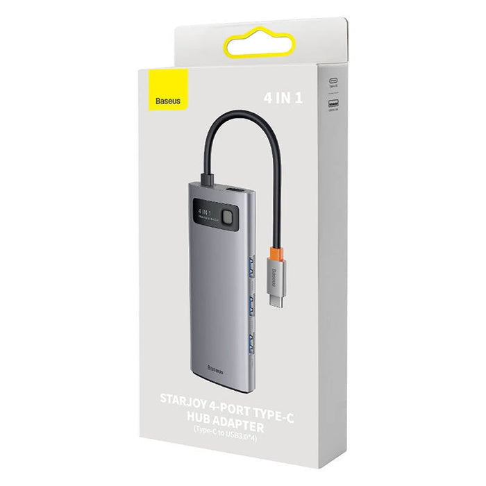 Хъб 4в1 Baseus Metal Gleam Series USB - C към 4x USB 3.0