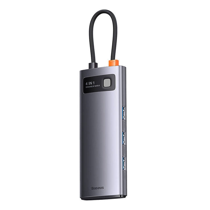 Хъб 4в1 Baseus Metal Gleam Series USB - C към 4x USB 3.0