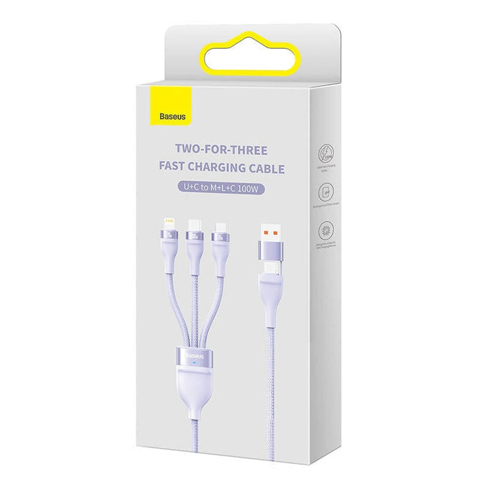 USB кабел 3в1 Baseus Flash Series 2 USB - C + micro