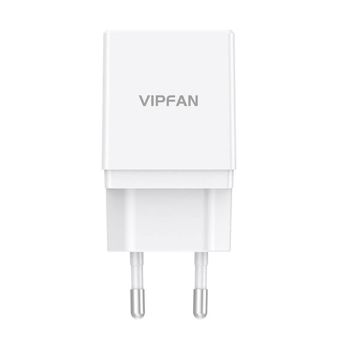 Адаптер Vipfan E02 2x USB 2.1А бял