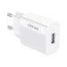Адаптер Vipfan E01 1x USB 2.4A + Micro кабел бял