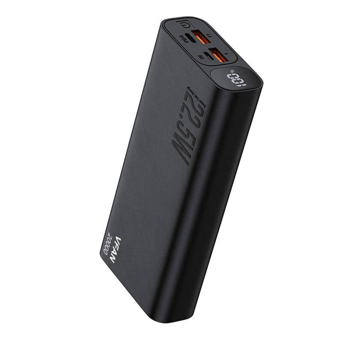 Преносима батерия Vipfan F07 20000mAh 22.5W PD черна