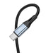 Кабел Vipfan L06 USB - C към мини жак 3.5mm AUX 1m сив