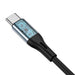 Кабел Vipfan L06 USB - C към мини жак 3.5mm AUX 1m сив