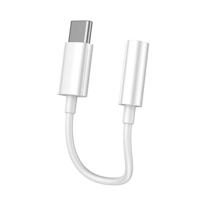 Кабел Vipfan L08 USB - C към мини жак 3.5mm AUX 10cm бял