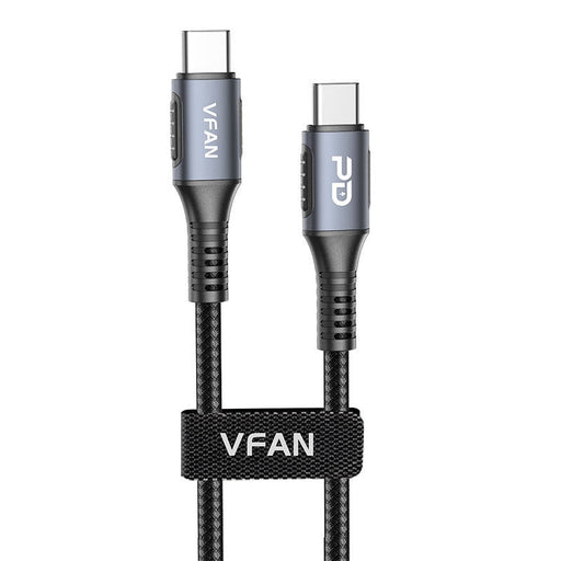 Кабел Vipfan P07 USB - C към 60W PD 1.2m Черен