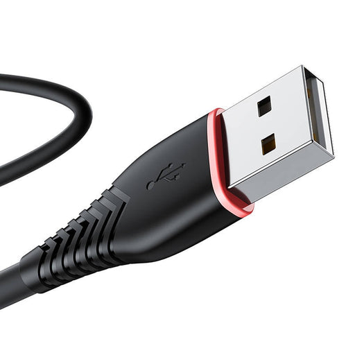 Кабел Vipfan Anti - Break X01 USB към Lightning 3A 1m черен