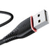 Кабел Vipfan Anti - Break X01 USB към Micro 3A 1m Черен