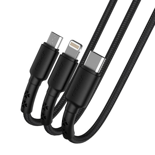 3в1 кабел Vipfan X02 USB - C / Lightning Micro 3.5A