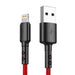 Кабел Vipfan X02 USB към Lightning 3A 1.2m червен