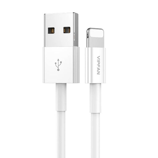 Кабел Vipfan X03 USB към Lightning 3A 1m бял
