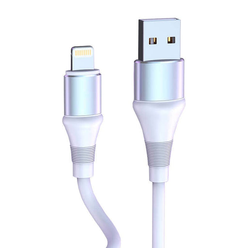 Кабел Vipfan Colorful X08 USB към Lightning 3A 1.2m бял