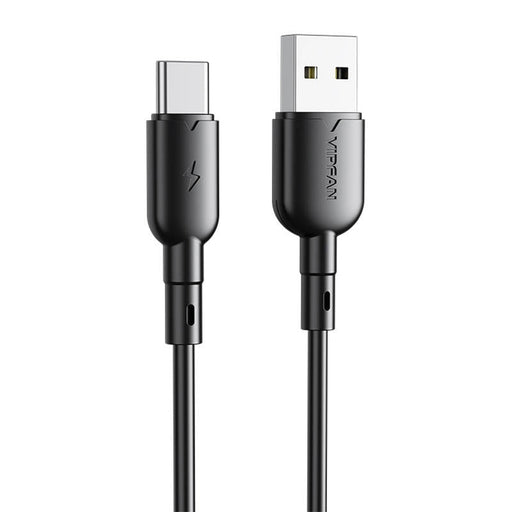 Кабел Vipfan Colorful X11 USB към USB - C 3A 1m Черен