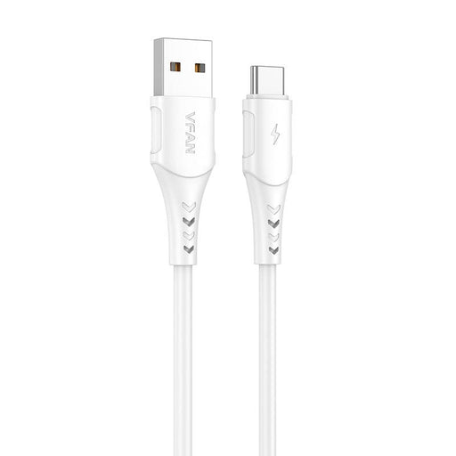 Кабел Vipfan Colorful X12 USB към USB - C 3A 1m Бял