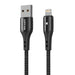 Кабел Vipfan Colorful X13 USB към Lightning 3A 1.2m черен