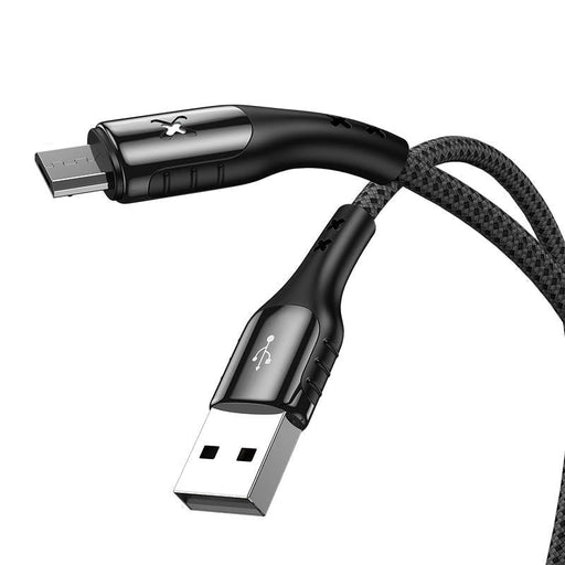Кабел Vipfan Colorful X13 USB към Micro 3A 1.2m Черен