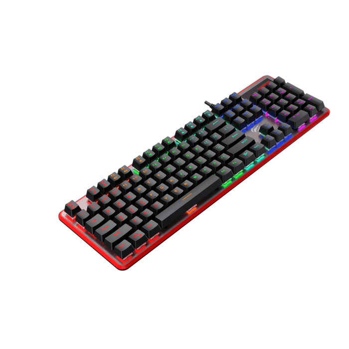 Havit KB870L Механична гейминг клавиатура RGB (черен)