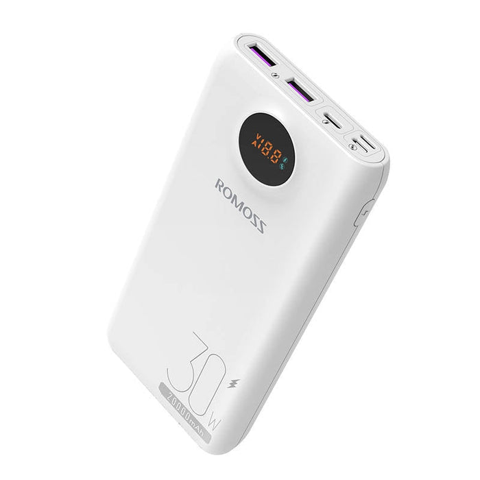 Преносима батерия Romoss SW20S Pro, 20000mAh, 30W, Бял
