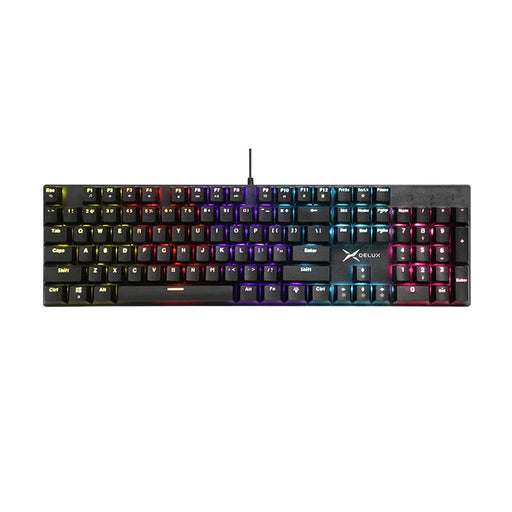 Гейминг клавиатура Delux KM55 RGB черна