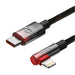 Кабел Baseus MVP USB-C към Lightning 20W 1m Черно-червен