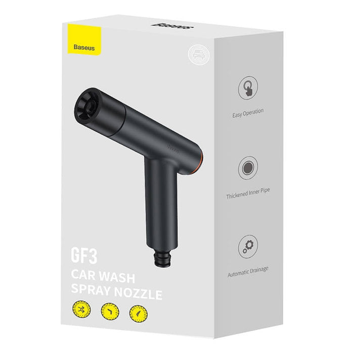 Градински маркуч с накрайник Baseus GF3, 15 м (черен)