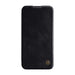 Кожен кейс Nillkin Qin Pro Leather за iPhone 14 (черен)