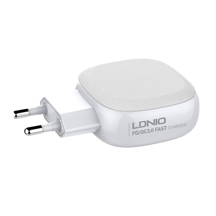 Адаптер LDNIO A3510Q 2x USB + USB - C PD QC 3.0 32W бял