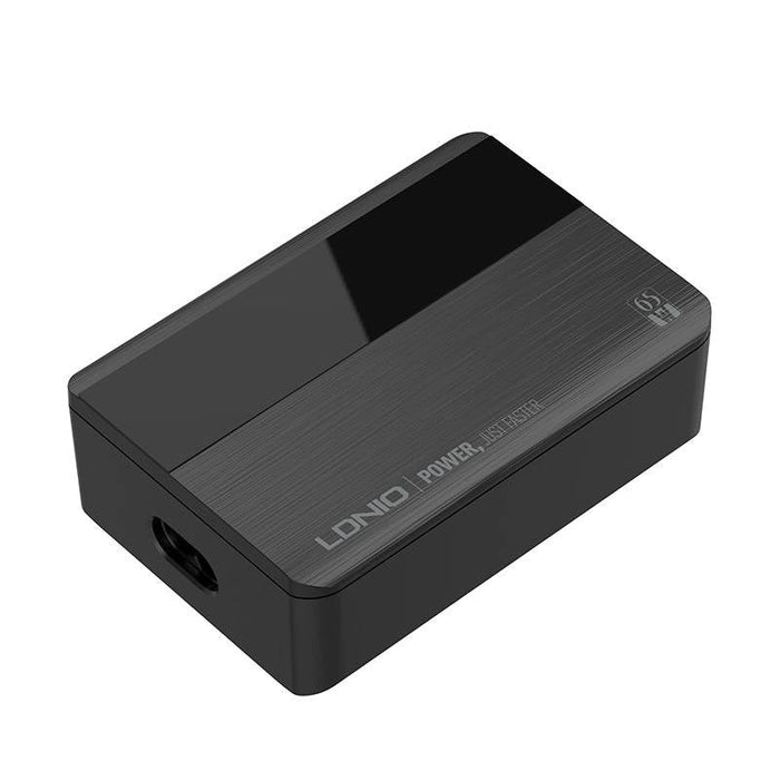 Зарядно устройство LDNIO A4808Q 2x USB USB - C 65W Черен