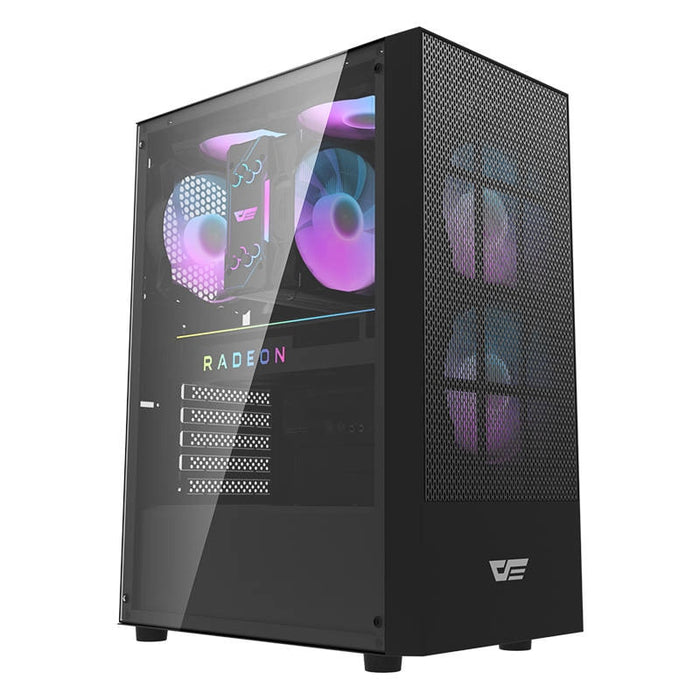 Кутия за компютър Darkflash A290, с 3 вентилатора, Черен