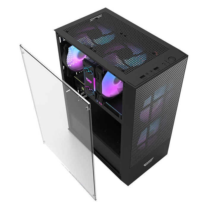 Кутия за компютър Darkflash A290, с 3 вентилатора, Черен