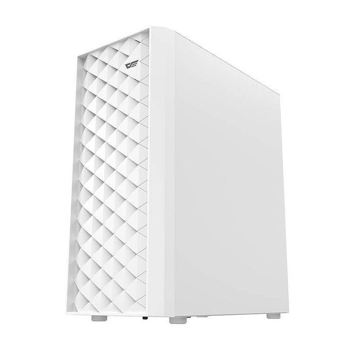 Кутия за компютър Darkflash A290, с 4 вентилатора, Бял