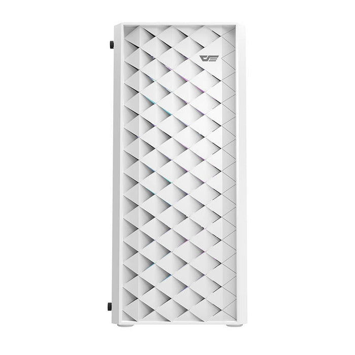 Кутия за компютър Darkflash A290, с 4 вентилатора, Бял