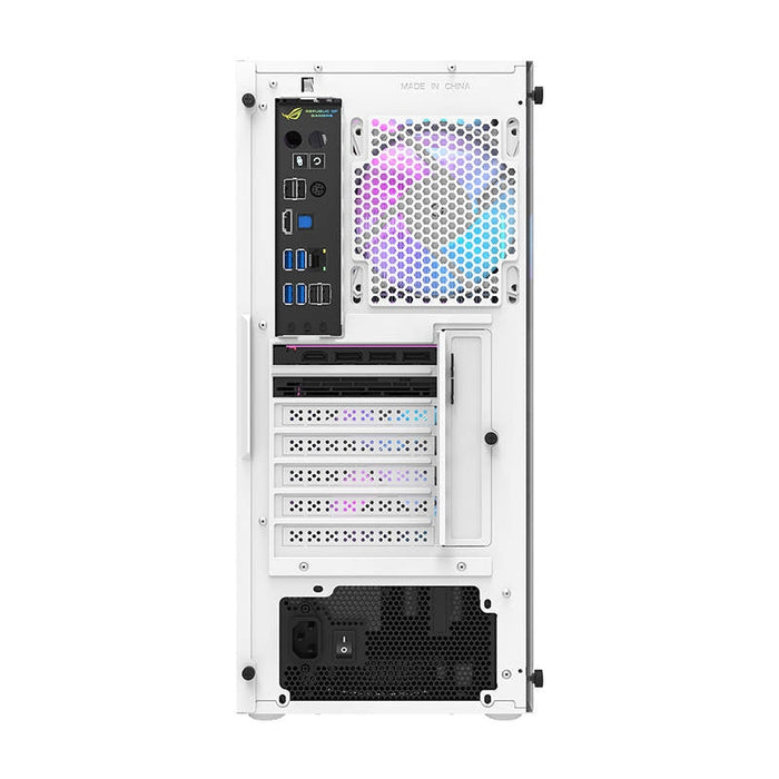 Кутия за компютър Darkflash A290, с 4 вентилатора, Бял