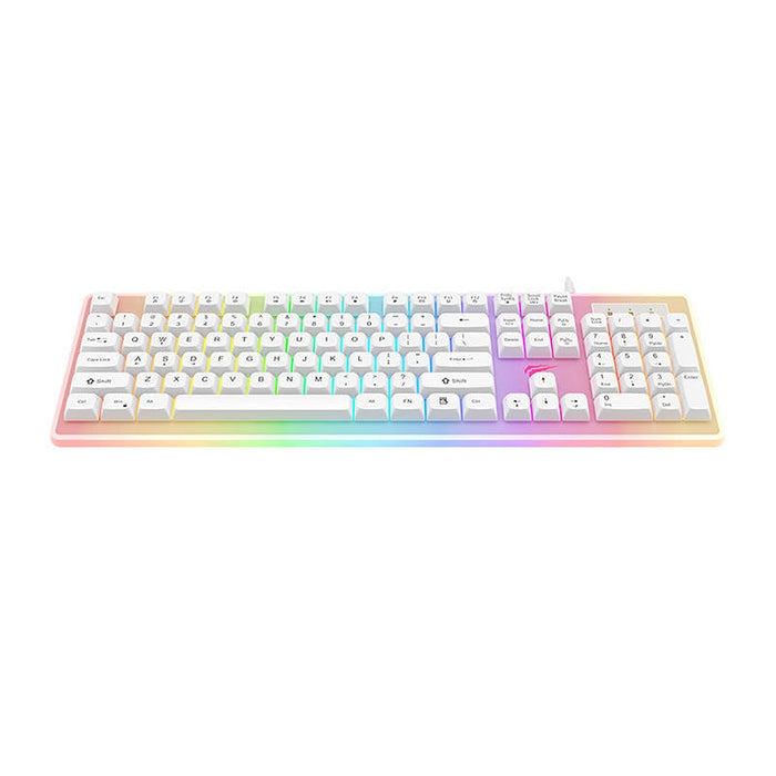 Гейминг клавиатура Havit KB876L RGB бяла