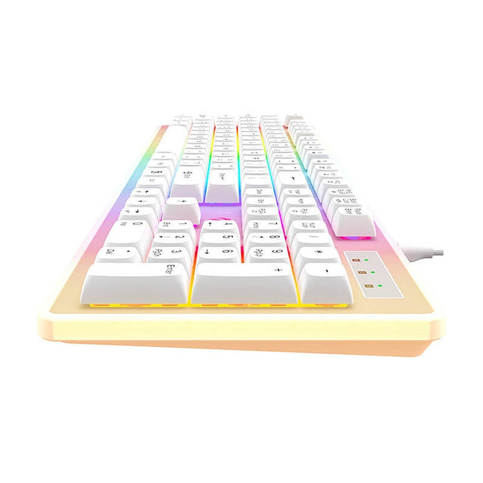 Гейминг клавиатура Havit KB876L RGB бяла