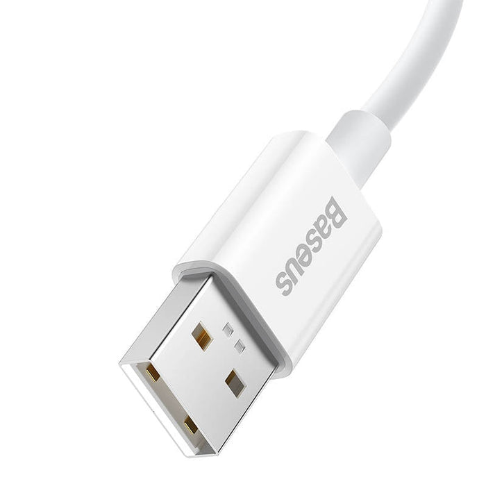 Кабел Baseus Superior Series, USB към USB-C, 65W, PD, 1m, Бял