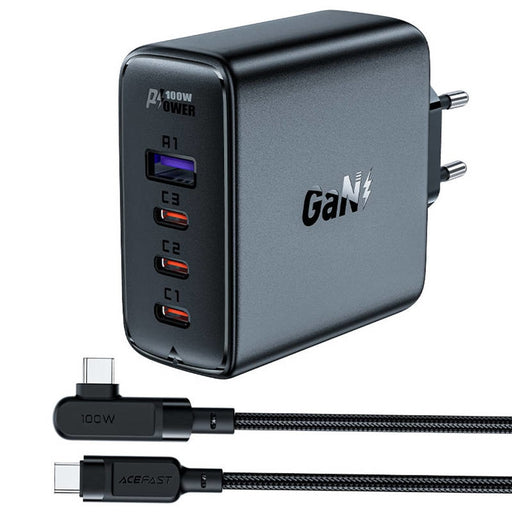 Адаптер Acefast A37 PD100W,GаN 4x USB с USB - C