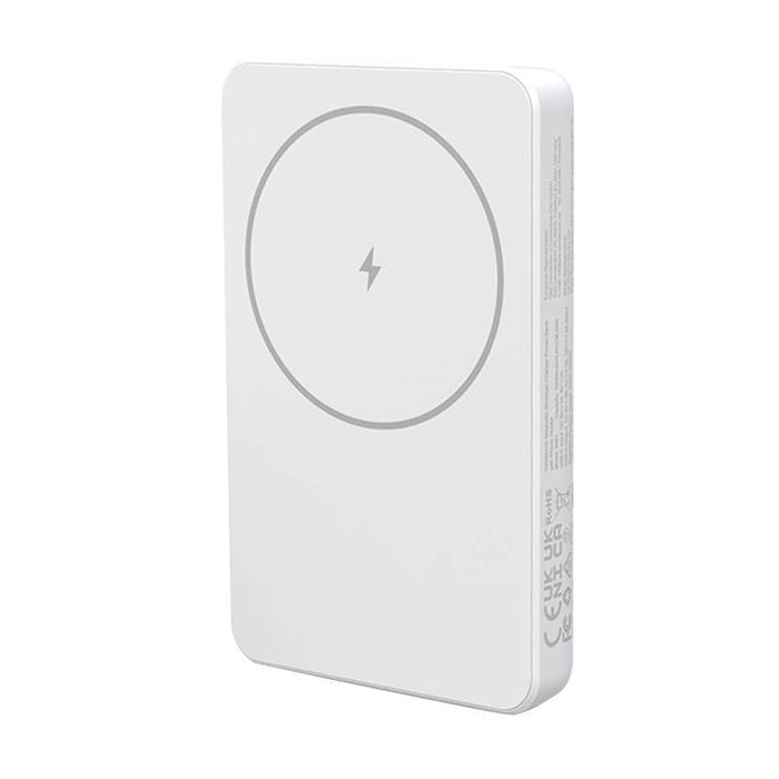 Преносима батерия Choetech B651, съвместима с MagSafe, 10000mAh, iPhone 12/13, бяла