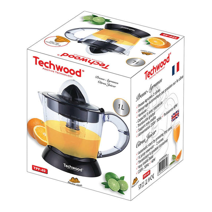 Сокоизтисквачка Techwood, 1l, черна