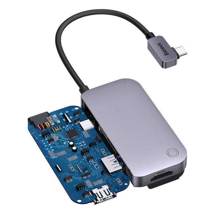 Хъб 6в1 Baseus PadJoy Series USB - C към USB 3.0