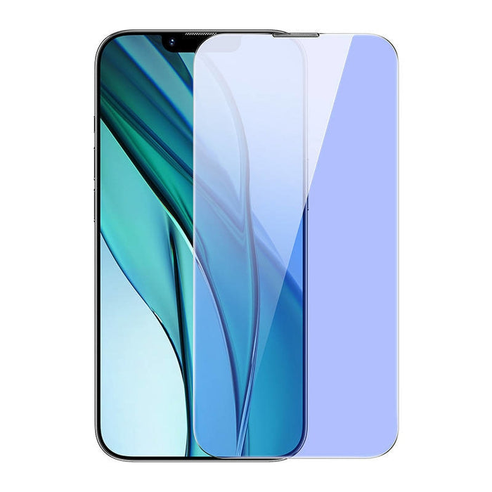 Скрийн протектор от закалено стъкло Baseus, с филтър против синя светлина, 0.4mm за iPhone 14 Plus/13 Pro Max