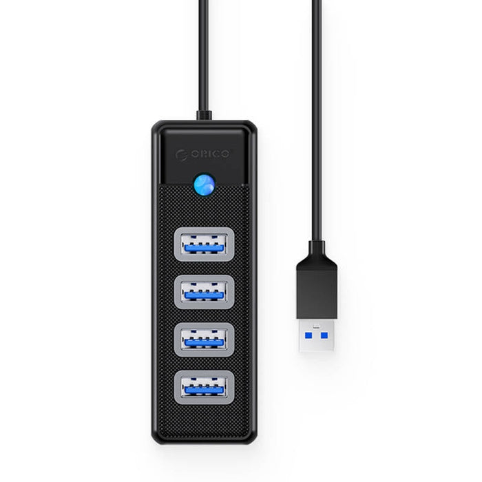 Хъб Orico, USB към 4x USB 3.0, 5 Gbps, 0.15m, черен