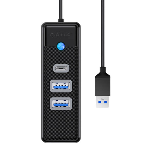 Хъб Orico USB към 2x 3.0 + USB - C 5 Gbps 0.15m черен