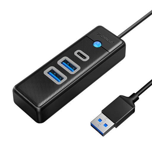 Хъб Orico USB към 2x 3.0 + USB - C 5 Gbps 0.15m черен