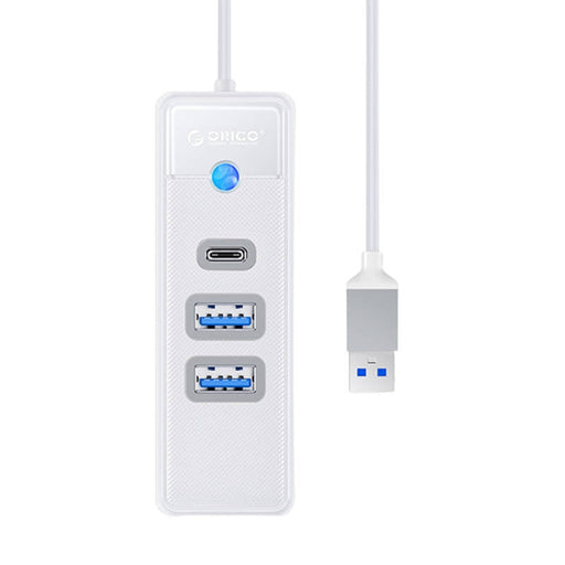 Хъб Orico USB към 2x 3.0 + USB - C 5 Gbps 0.15m бял