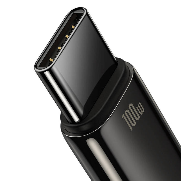 Кабел Baseus Tungsten Gold USB към USB-C 100W 2m черен