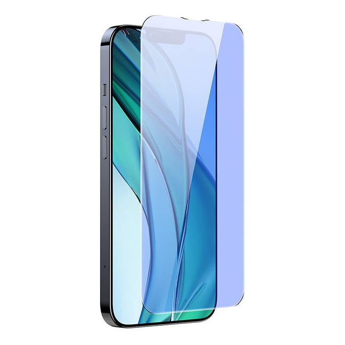 Скрийн протектор от закалено стъкло Baseus 0.3mm за iPhone 14/13/13 Pro, с филтър против синя светлина, 2бр.