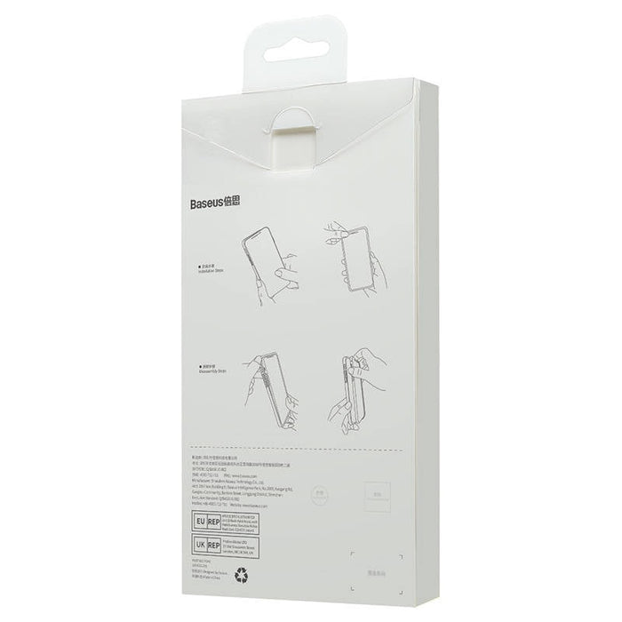 Кейс Baseus Crystal Magnetic за iPhone 14 Pro Max, със скрийн протектор от закалено стъкло, прозрачен