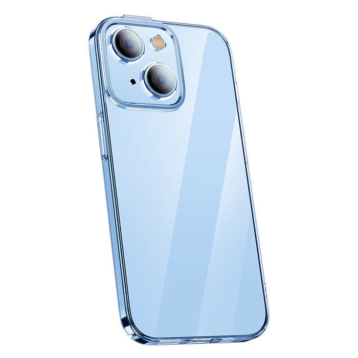 Кейс Baseus Crystal Magnetic за iPhone 14 + скрийн протектор от закалено стъкло, прозрачен